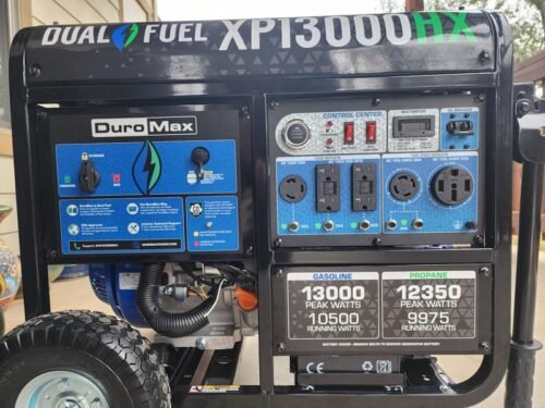 DuroMax XP13000HX 13,000 Watt Portable Dual Fuel Gas Propane CO Alert Generator photo review